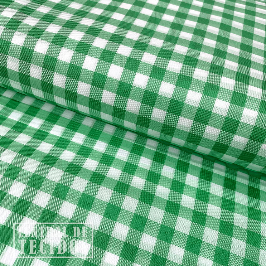 Poliéster Xadrez | Verde M