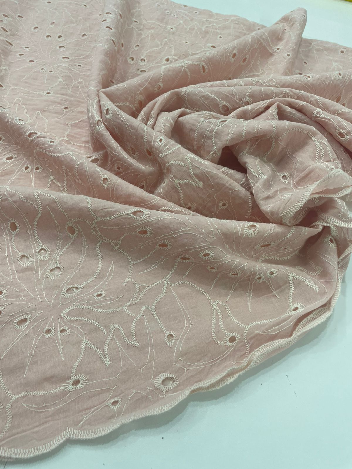 Broderi Laise Bordado Rosa Bebê