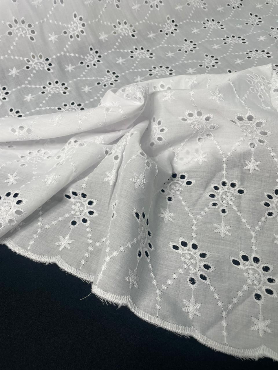 Laise Bordado Algodão Flex Ramos 10