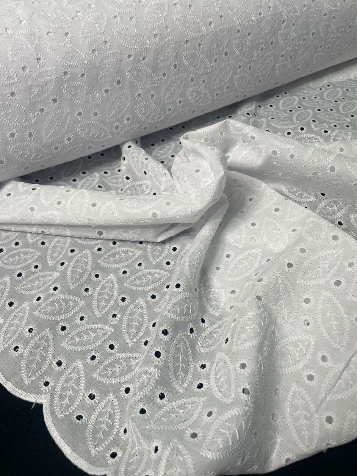 Laise Bordado Algodão Flex Ramos 8