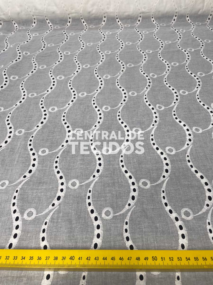 Laise Bordado Algodão Romantic Branco 1