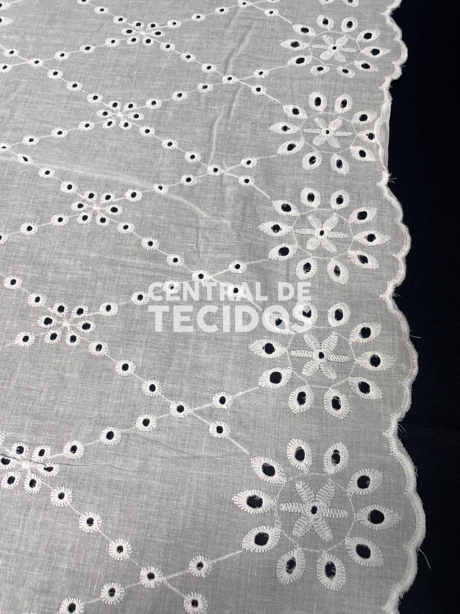 Laise Bordado Algodão Romantic Branco 2