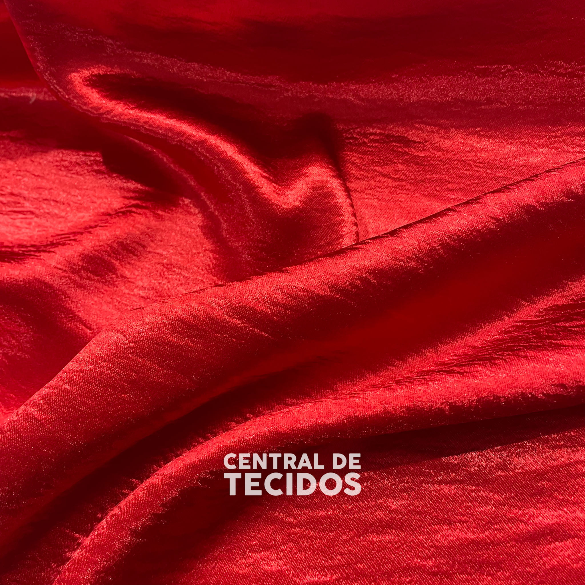 Crepe Satin Glamour Vermelho