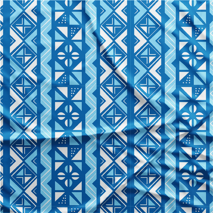 Oxford Digital | Geométrico Azul e branco