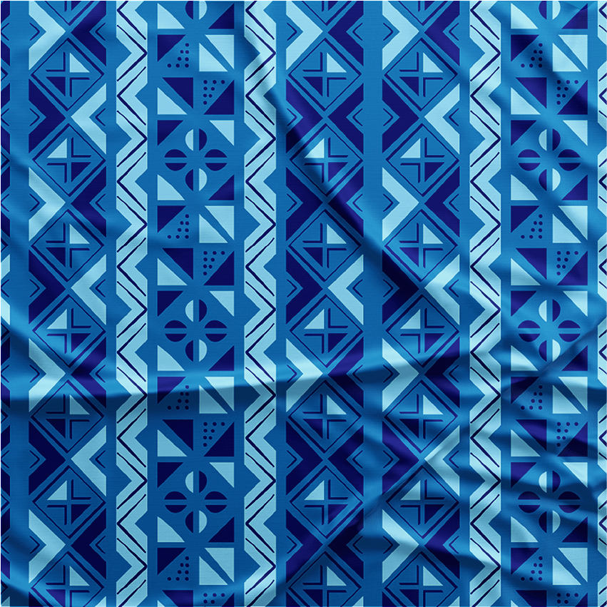 Oxford Digital |  Geométrico Azul Royal