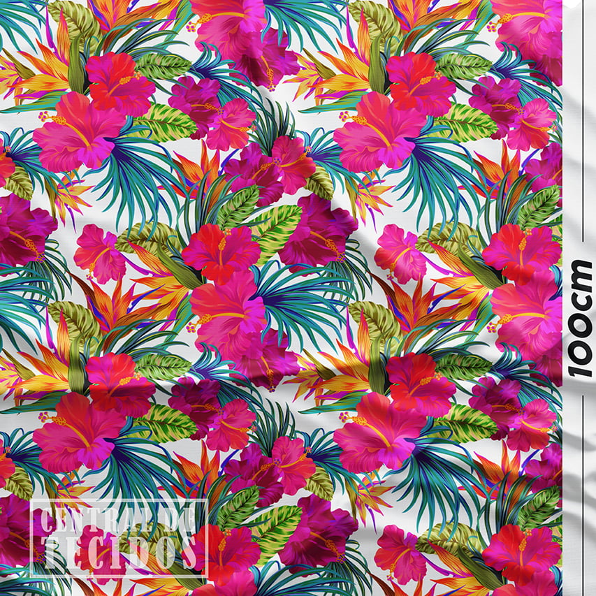 Supertouch Estampado | Floral Pink Tropical Grande
