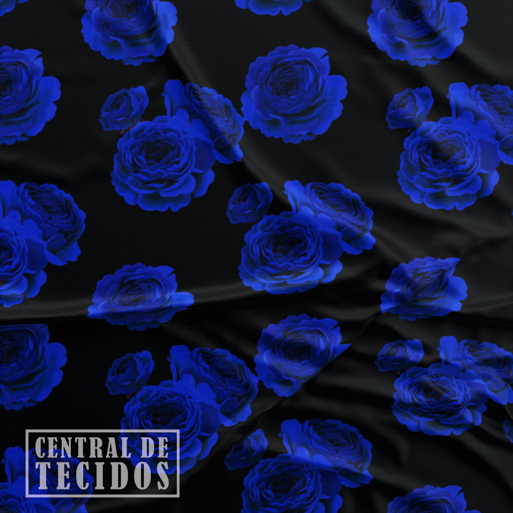 Oxford Digital | Flores Preto Azul