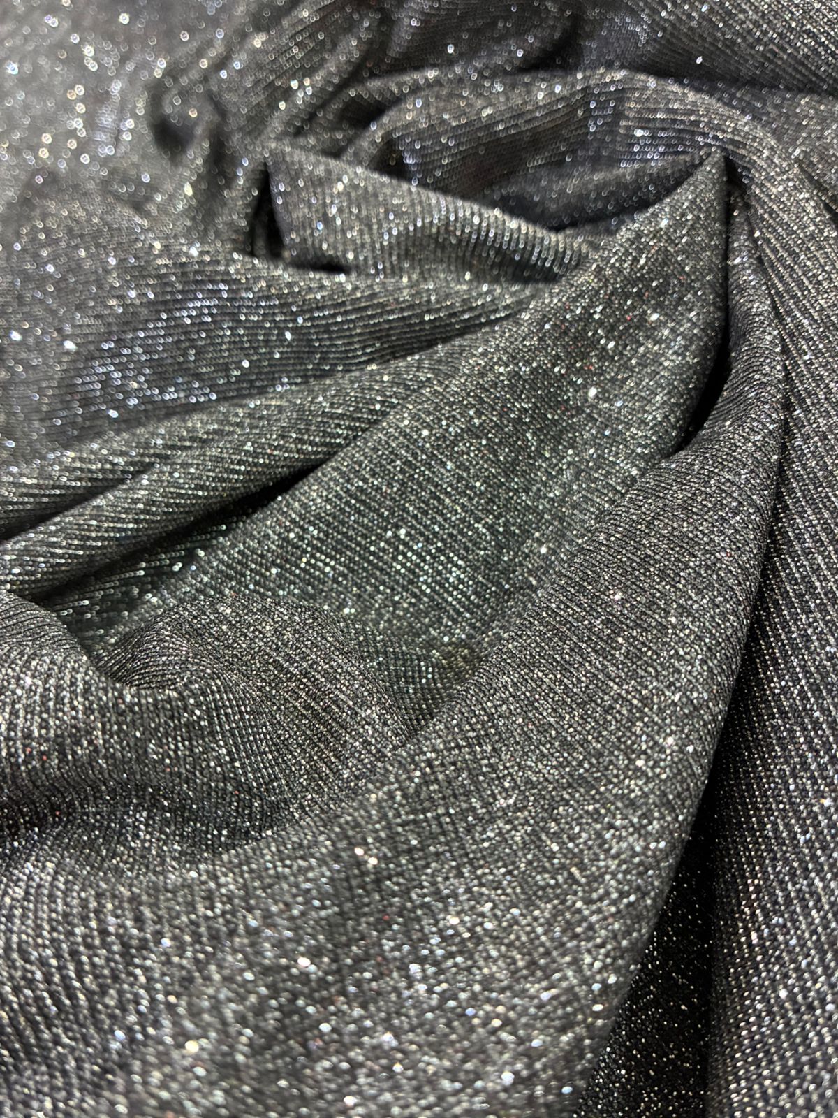 Lurex Design Preto com Prata