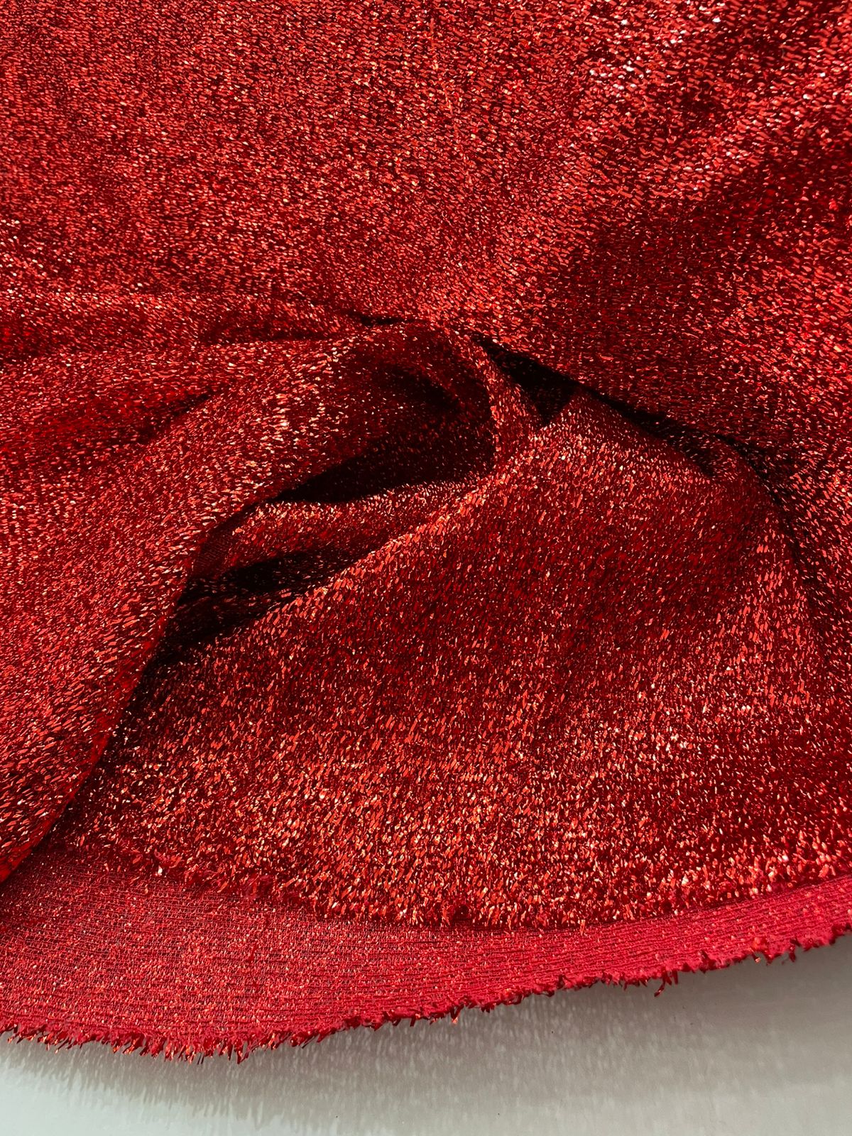 Lurex Sponge Screen Vermelho