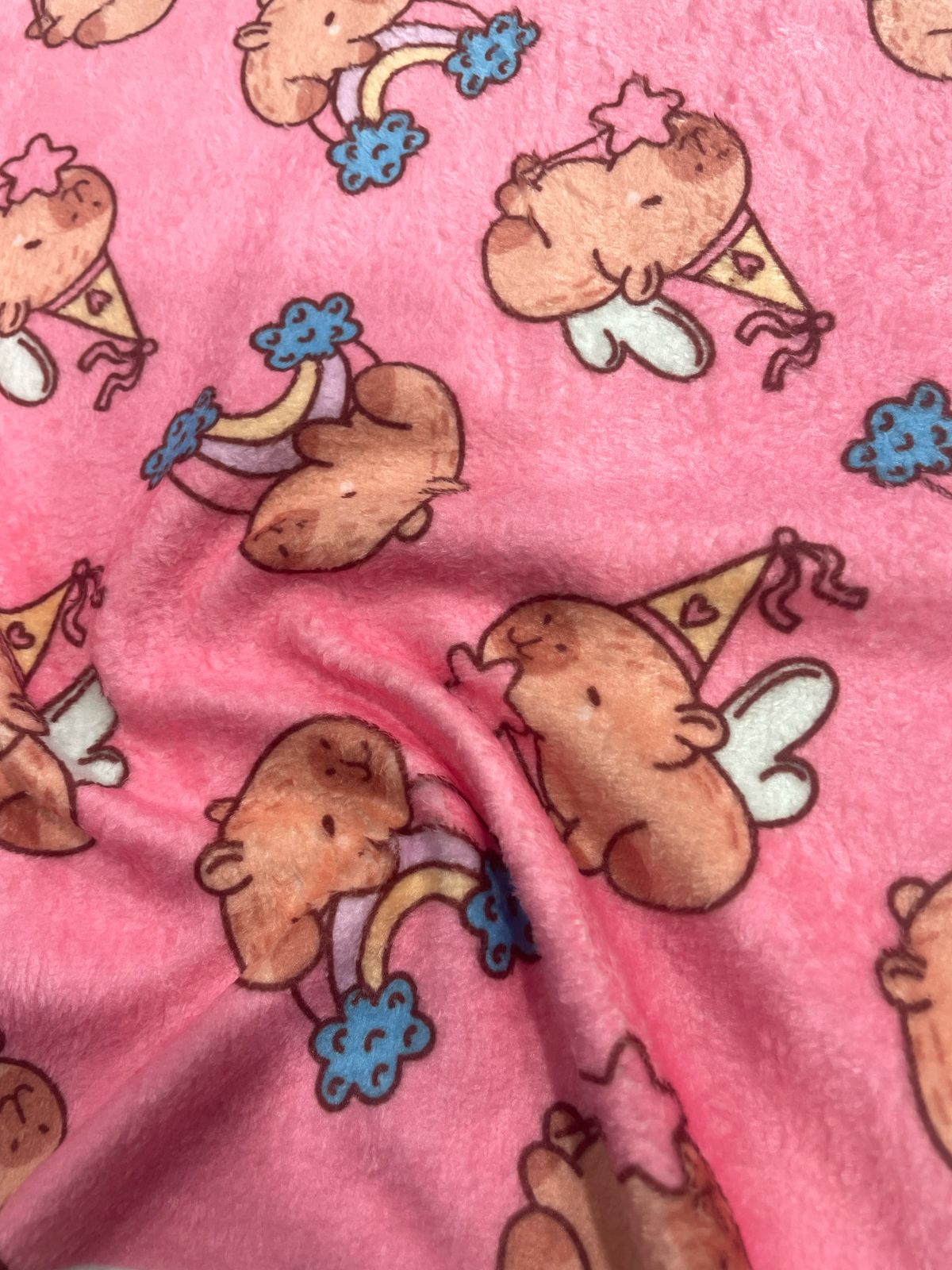 Fleece Mantinha Digital Capivara Capy Fairy