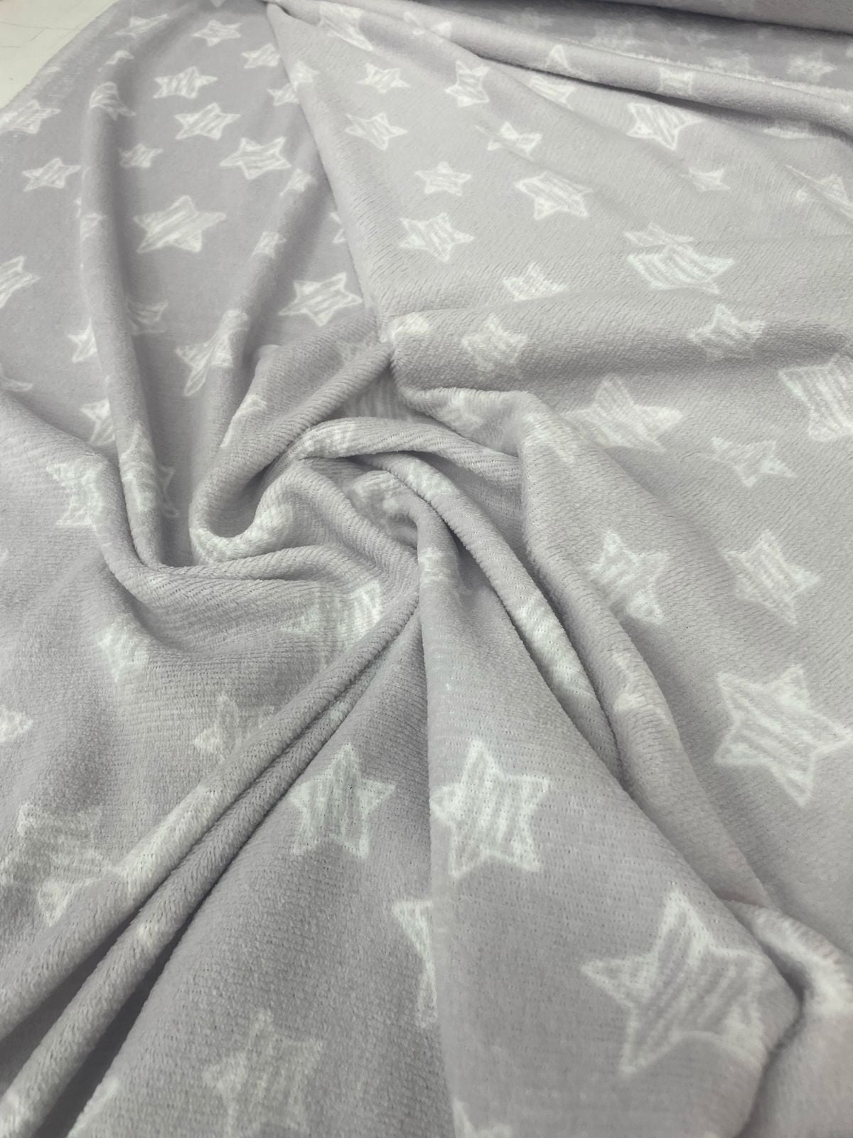 Fleece Mantinha Estrelinha Cinza