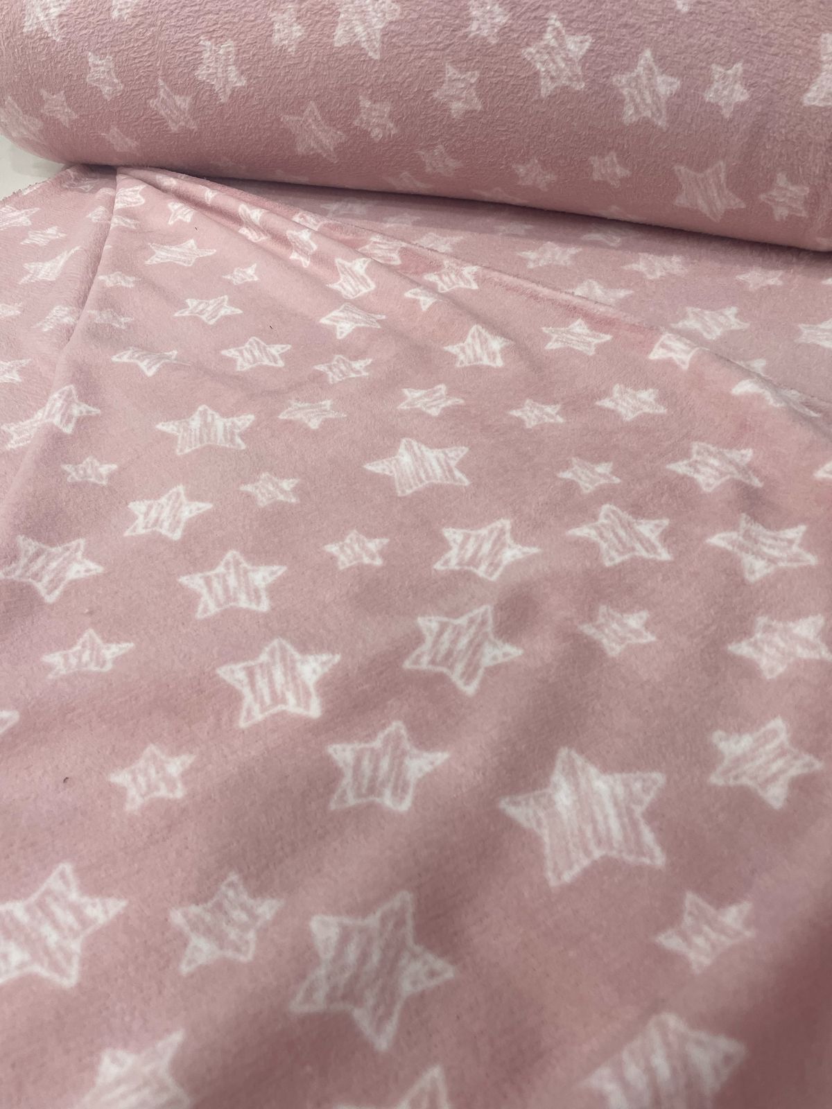 Fleece Mantinha Estrelinha Rose