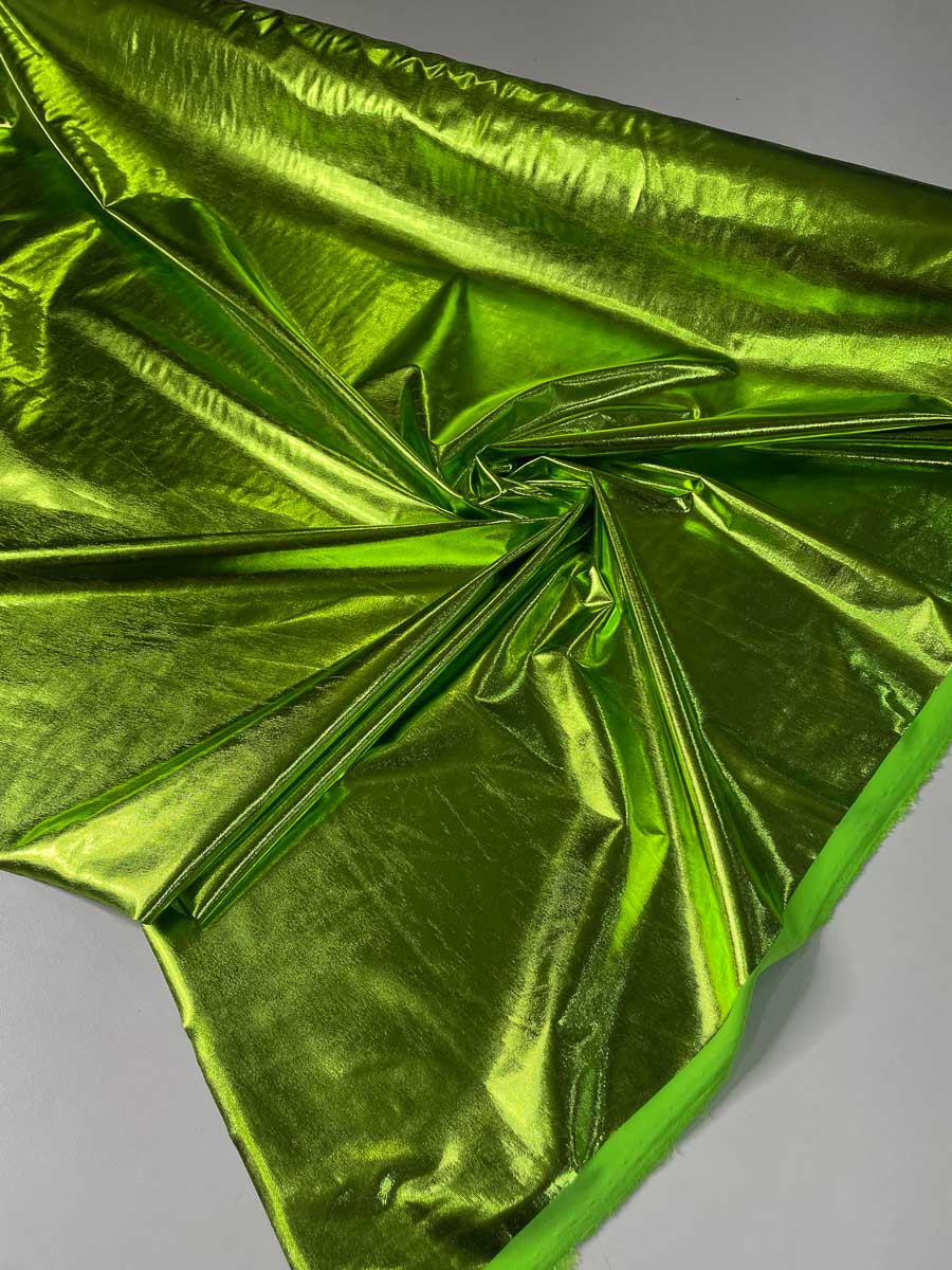 Malha Laminada Verde Citrico