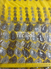 Chiffon Bordado Indiano Amarelo 1 - Cópia (1)