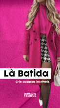 Lã Batida Rosa Pink