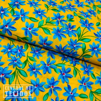Chita Estampada | Floral não-me-esqueças azul