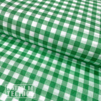 Poliéster Xadrez | Verde M