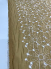 Laise Bicolor Bordado Areia