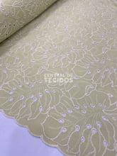 Broderi Laise Bordado Folhas Lima