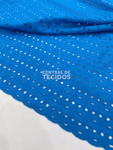 Broderi Laise Bordado Geo Azul Ciano