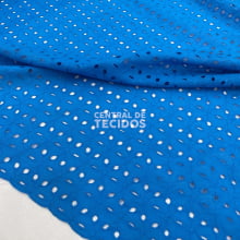 Broderi Laise Bordado Geo Azul Ciano