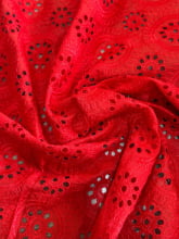 Laise Bordado Algodão Étnic Sol Vermelho