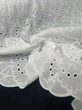 Laise Bordado Algodão Flex Flores Branco 5 Laise Bordado Algodão Flex Flores Branco 5