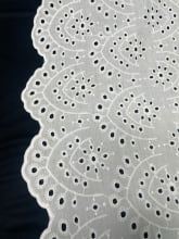 Laise Bordado Algodão Flex Flores Branco 6