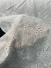 Laise Bordado Algodão Flex Flores Branco 7