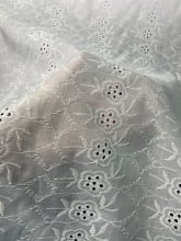 Laise Bordado Algodão Flex Flores Branco 3