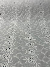 Laise Bordado Algodão Flex Flores Branco 3