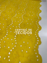 Laise Bordado Algodão Romantic Amarelo