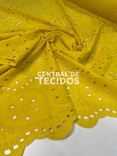 Laise Bordado Algodão Romantic Amarelo