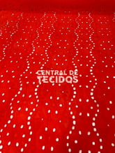 Laise Bordado Algodão Romantic Vermelho