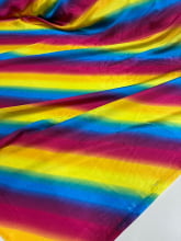 Cetim Estampado Degradê multicolor