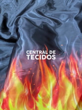 Cetim Estampado Digital Barrado de Fogo 1 lado