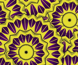 Oxford Digital Geo Tribal Étnico Roxo e Amarelo