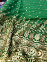 Chiffon Bordado Indiano Verde 25