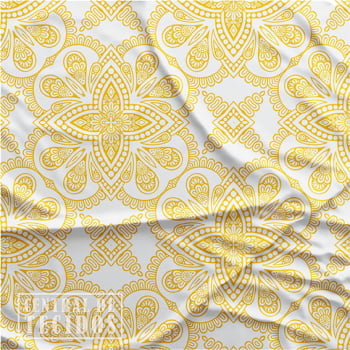 Oxford Digital | Azulejo colonial Amarelo e branco