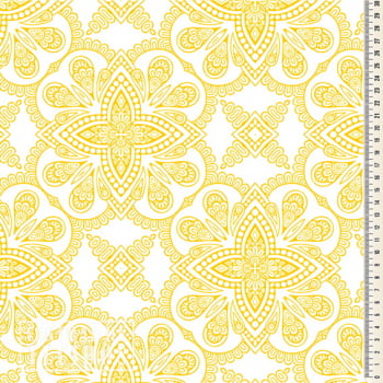 Oxford Digital | Azulejo colonial Amarelo e branco