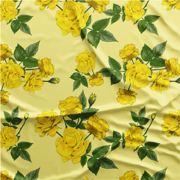 Oxford Digital | Floral Amarelo