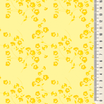 Oxford Digital | Mini floral Amarelo