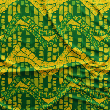 Oxford Digital | Azulejo Bamboo Verde e Amarelo