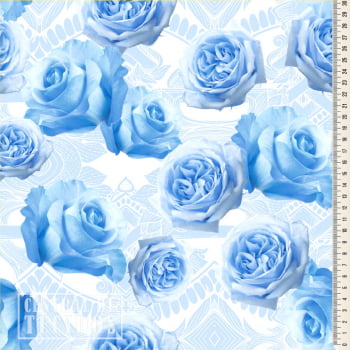 Oxford Digital | Rosas Azul Claro
