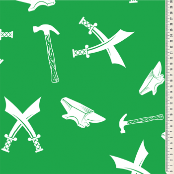 Oxford Digital | Espadas e Martelos branco fundo verde