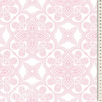 Oxford Digital | Azulejo Colonial Rosa e branco