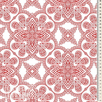 Oxford Digital | Azulejo Colonial vermelho e branco