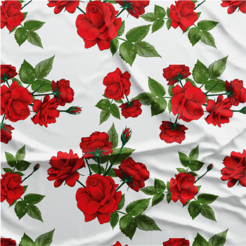 Oxford Digital | Rosas Vermelhas fundo Branco
