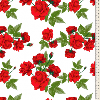 Oxford Digital | Rosas Vermelhas fundo Branco