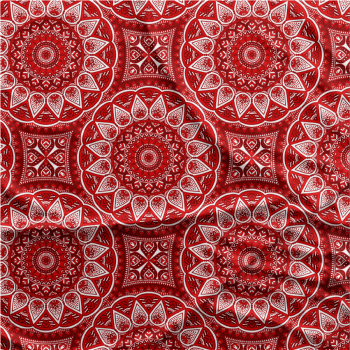 Oxford Digital | Circulo Mandala vermelho